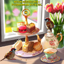 Poranne śniadanie z pozdrowieniami na piątek